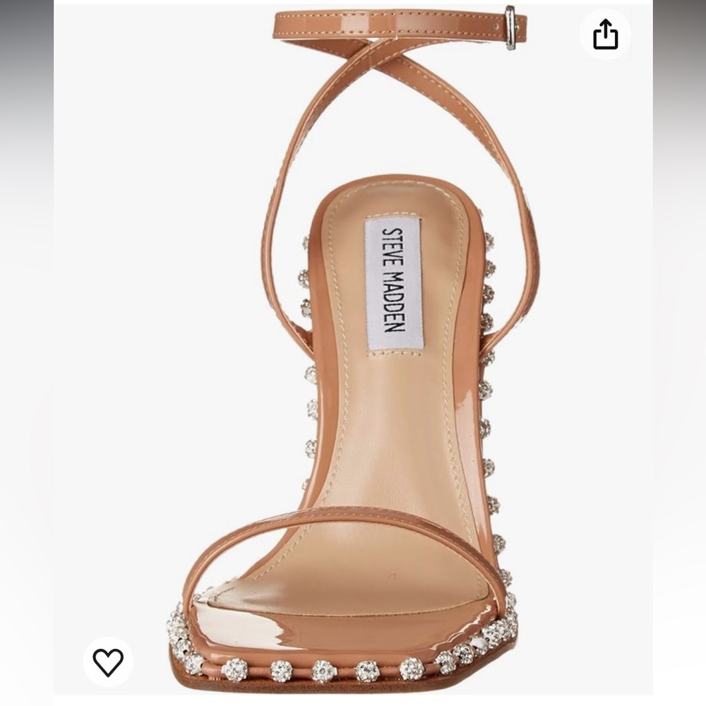 Steve Madden Women's Zelle Heeled Sandal Camel